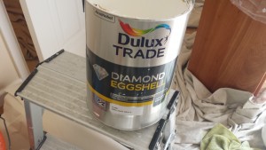 What a great product to use on interior woodwork. Easy to use , very quick drying and stays white forever as it's waterbased. They even sell it in Wickes for all you DIY ers.
